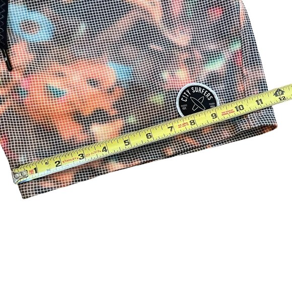 🔥 Bench City Surfers Swim Shorts 34 Pixelated Mesh Print Street Style 🏄‍♂️ - Picture 6 of 7